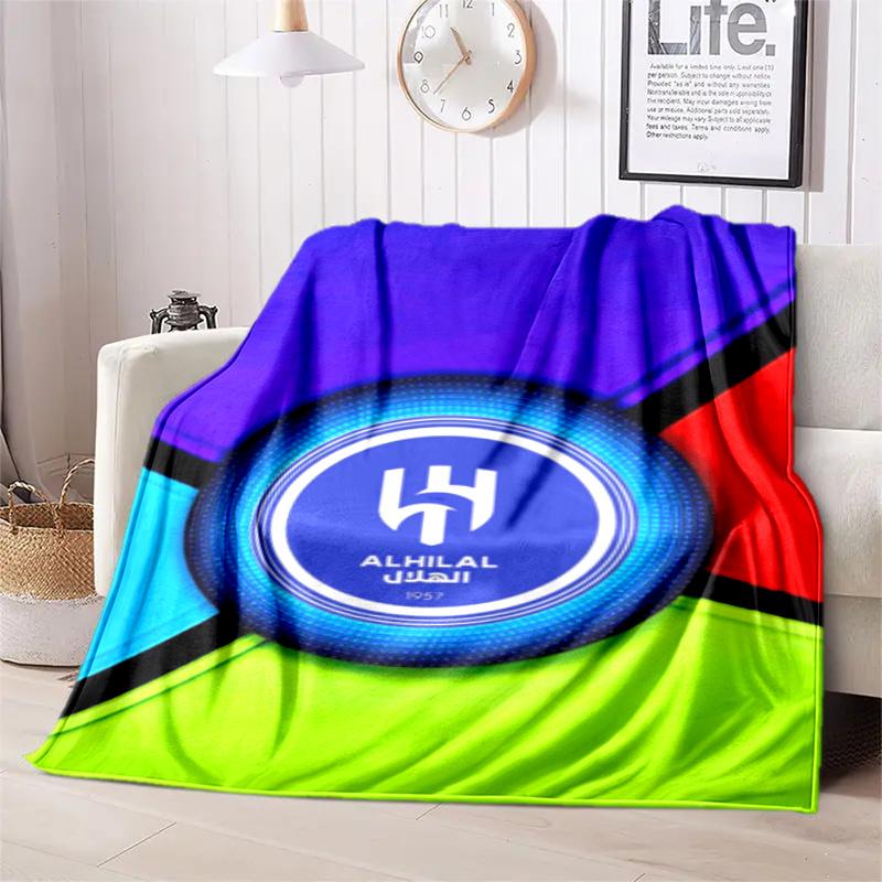 Roshn Saudi League football team Al Hilal SFC Neymar da Silva Santos Júnior blanket Soft four season home bed office travel outdoor warm blanket K3