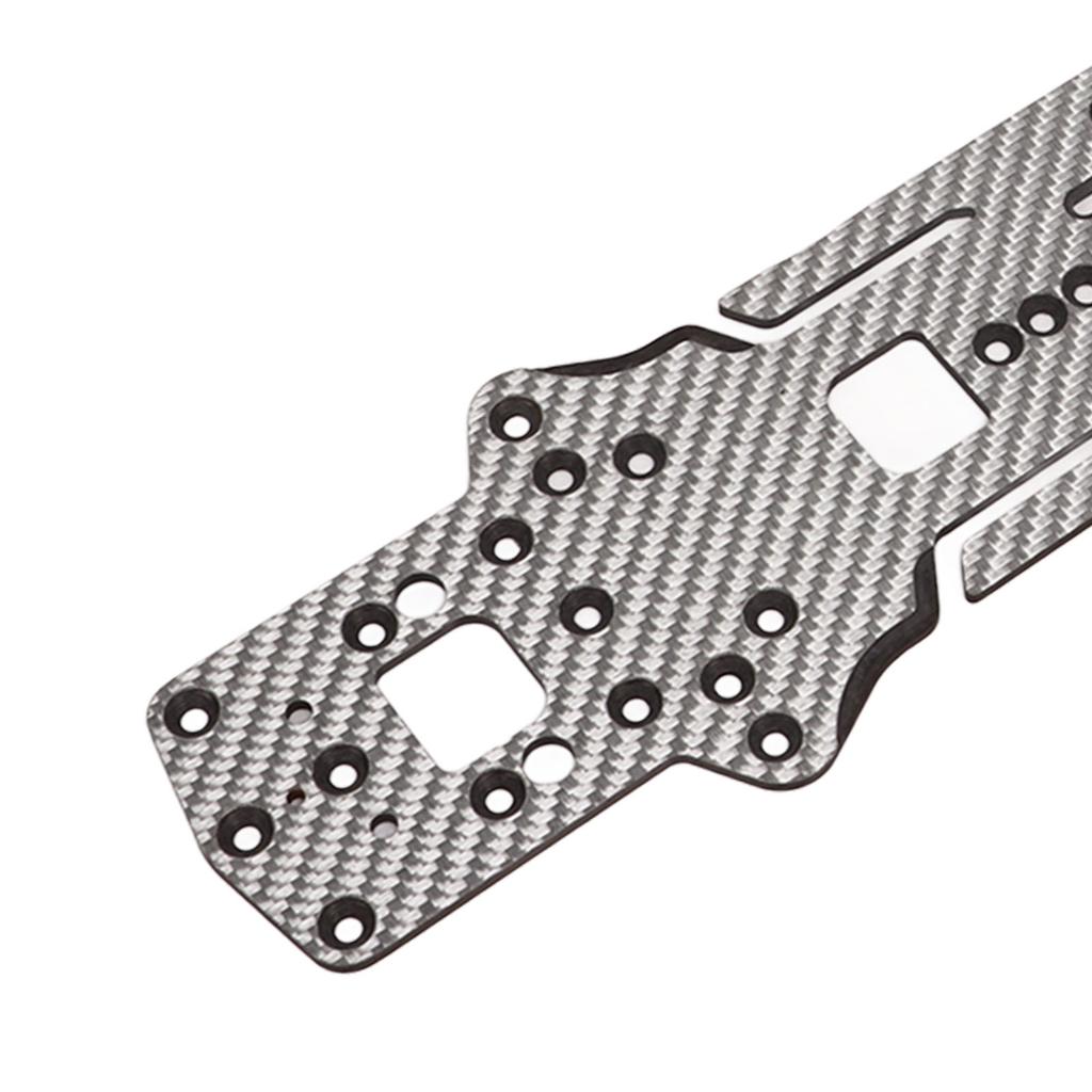Carbon   RC Drift Car Chassis High Traction Upgrade RC Car Chassis with Battery Mount Plate for 3 RACING D5S 1Celsius10
