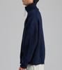 Beoteunseoul Loose Fit Half-Zip High-Neck Knit (Navy)