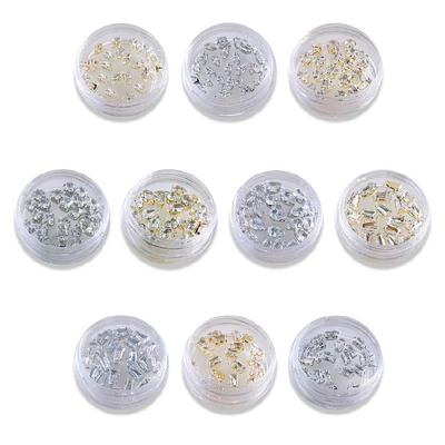 20 Counts Rhinestones for Nail Art 3D Crystals Nail Diamonds Set for DIY Crafts