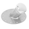 Collo di riempimento cella a combustibile a 45 gradi con base in acciaio da 12" Alluminio Diametro interno 1,5"