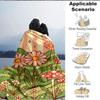 1pc Flower Fantasy Lightweight Flannel Blanket, Comfortable and Warm Blanket, for Office and Camping Sofa Bed, Livingroom166