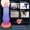 Luminous Silicone Octopus Phallus Super Large Anal Plug Self-Stimulator for Women