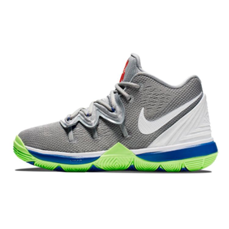 Nike Kyrie 5 Wolf Grey Lime Blast PS AQ2458-099 11C