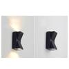 Outdoor Wall Light Plastic Housings Dual Head Exterior Wall Lamp with Up and Down Sconces 6000k White Light