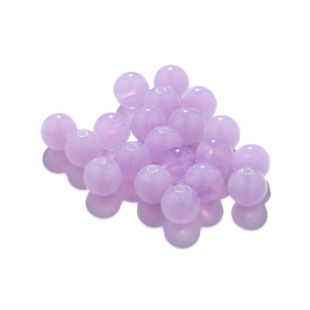 100-200Pcs Colorful Round Imitation Natural Stone Bead Loose Spacer Bead For DIY Necklace Bracelet Jewelry Making Supplies