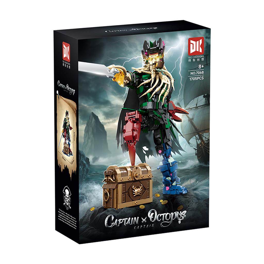 DK7068 Deep Sea Captain 1705pcs Famous Movie Series Models DIY Small-Piece Building Blocks Brick MOC Technical Assembly Toys