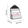 Door Laundry Hamper Bathroom Storage Bag Clear PVC Waterproof Bag With Touchscreen Phone Pouch For Bedroom Nursery Dormitory RV