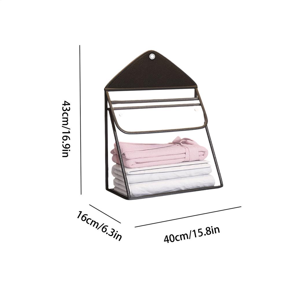 Door Laundry Hamper Bathroom Storage Bag Clear PVC Waterproof Bag With Touchscreen Phone Pouch For Bedroom Nursery Dormitory RV