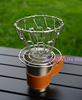 Portable Coffee Dripper Stainless Steel Folding Pour Over Coffee Maker Camping Coffee Filter Holder 304 Stainless Steel Coffee