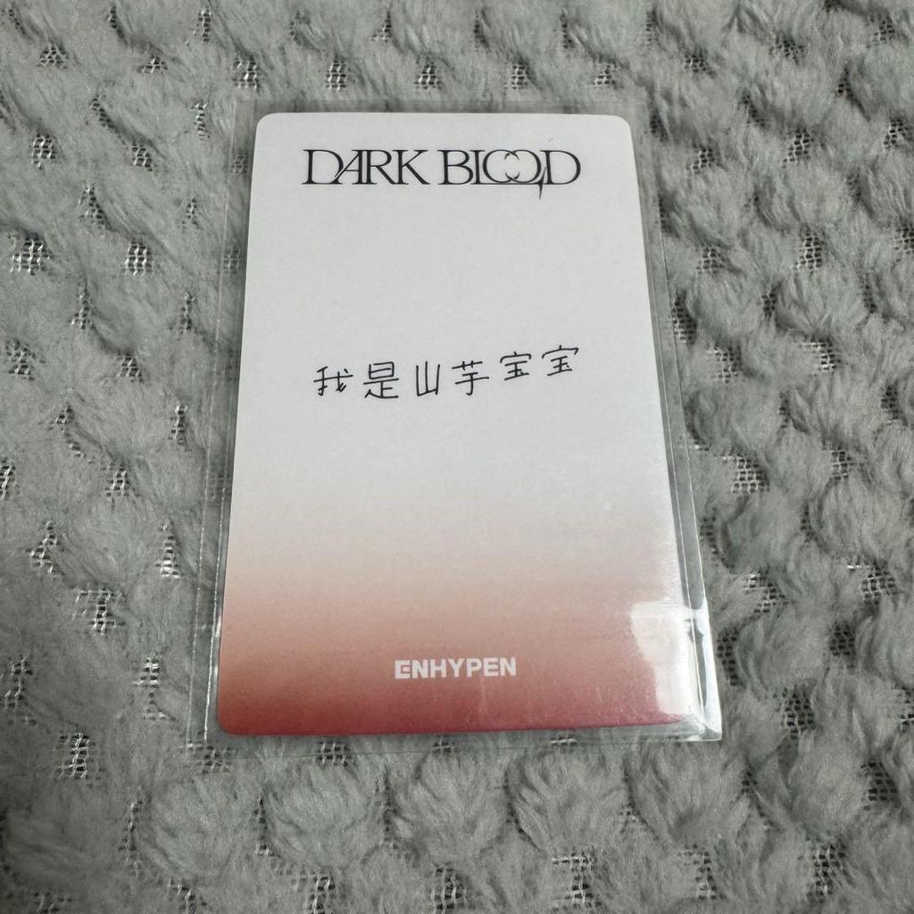 [USED] ENHYPEN DARKBLOOD Yizhiyu Chinese Sonoo