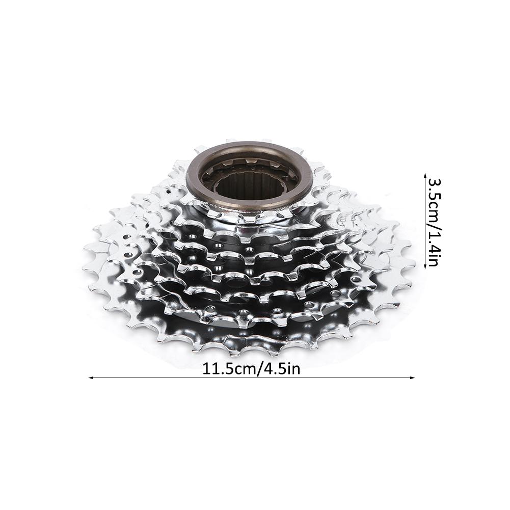 Chromeplate Bicycle Flywheel Rear Free Wheel Replacement Accessory for Mountain Bike7 Speed