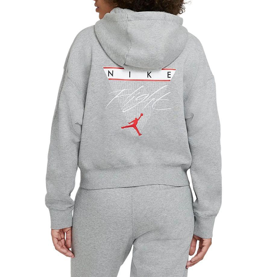 Jordan Flight Fleece Hoodie Damen Tops Grau DB9067-063