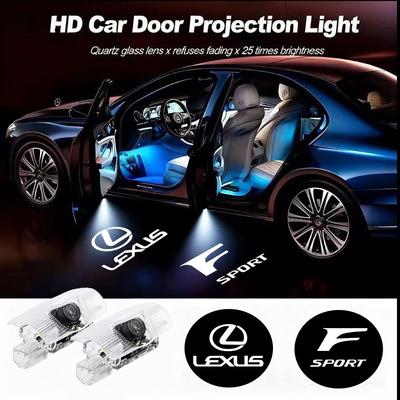 2Pcs LED Car Door Projector Logo High Definition Welcome Light For RX300 IS200 IS250 ES350 Ct200h UX250h LX570 LS430 LS460