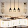 Suspension - NETTLIFE - 3-light E14 Pendant Light - Black Metal - Height Adjustable