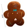 Cute Gingerbread Man Throw Pillow Endearing Fashionable Plush Toy For Home