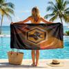 Asciugamano da Spiaggia Calcio Wolverhampton Wanderers Morbido Microfibra Asciugamano Estivo Asciugatura Rapida Assorbente per Spiaggia Piscina Viaggio
