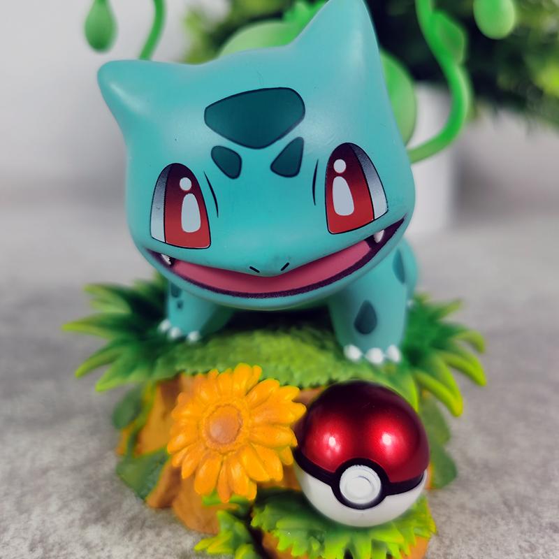10cm  Pokemon Action Figure Bulbasaur Charmander Squirtle Model Pvc Desktop Ornament Decorations Holiday Gift Children Toys