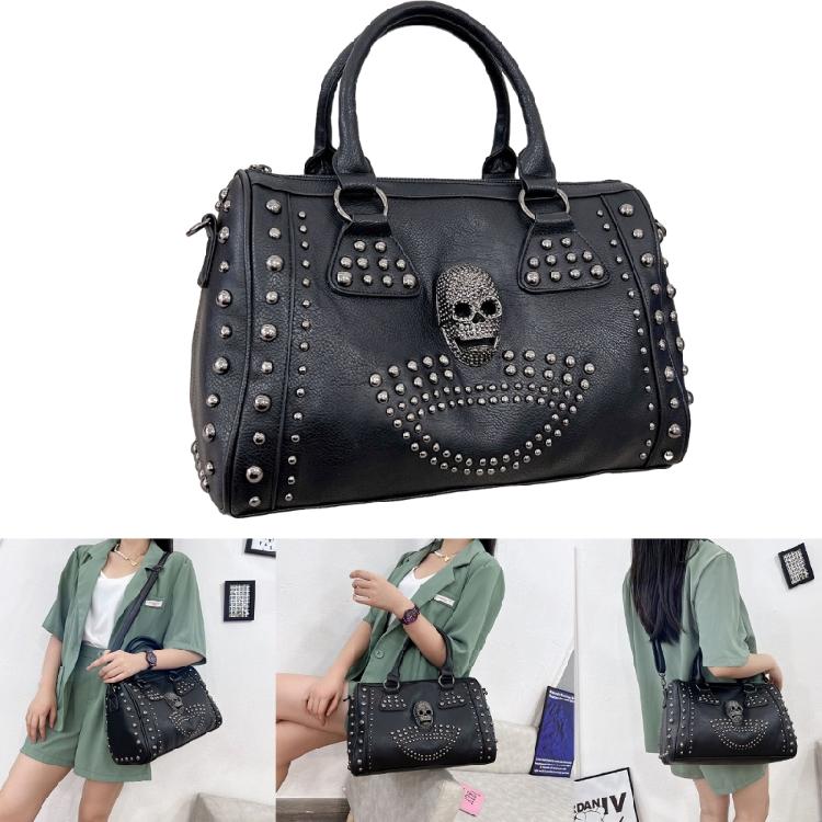 Versatile Shoulder Bag Rivet Messenger Bag for Teen Girl Handbag Crossbody Bag