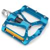 ROCKBROS Bicycle Flat Pedals for Road Cross and Mountain Aluminum Alloy with Sealed Blue Reflector Type Pedals, Bikes, Bikes, Bikes, Reflectors,