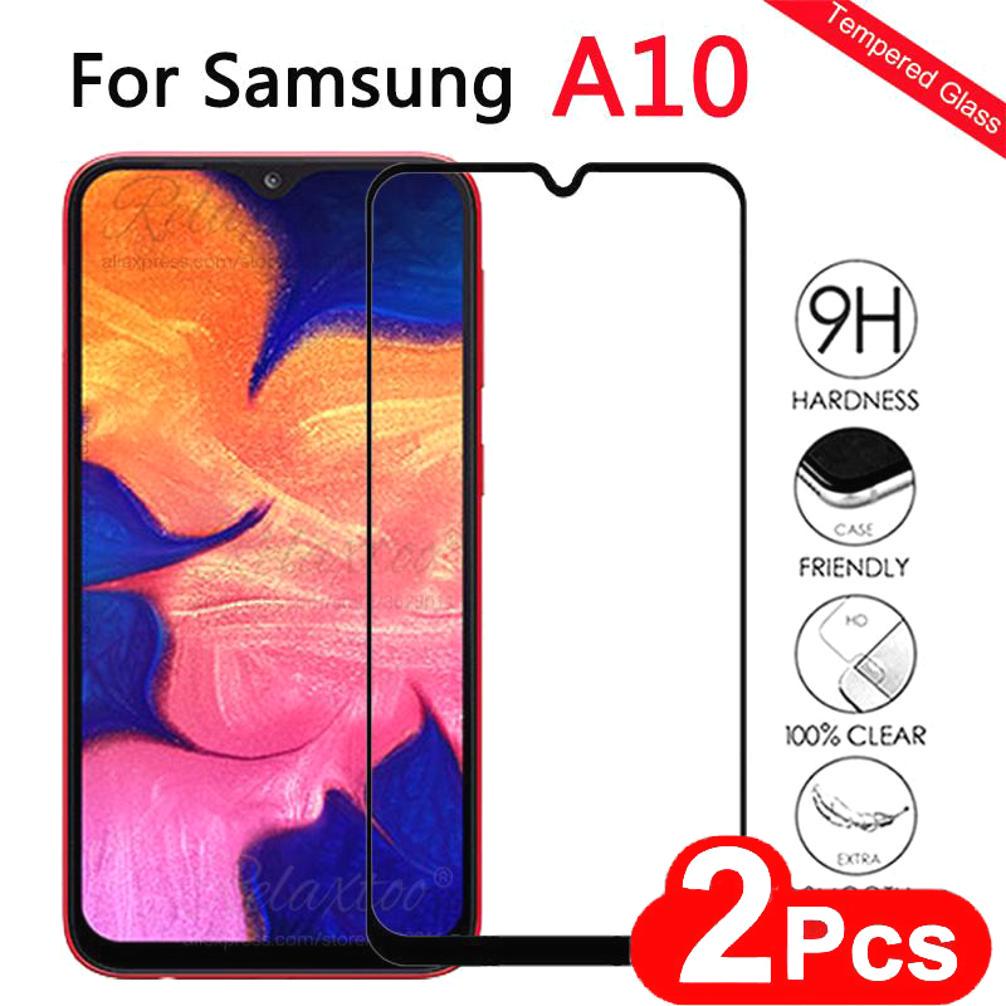 Buy 2pcs Protective Glass For Samsung A10 Screen Protector On the For