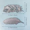 2pcs Feathers Metal Die cutting Dies For DIY Scrapbooking Photo Album Decorative Embossing Folder Stencil Die Cut