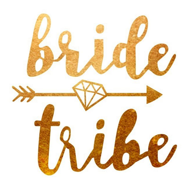 10 bucăți echipa mireasă trib auriu autocolante pentru tatuaj petrecere burlacică petrecere domnișoară de onoare nunta duș mireasa pentru a fi provizii