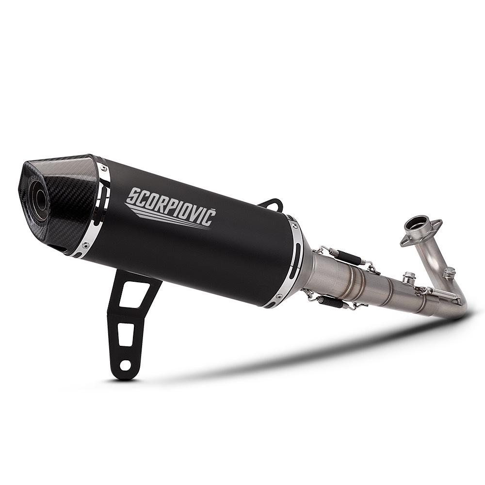 Lifan 368G Motorbike Exhaust System: Stainless Steel Front & Rear Muffler