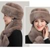Czapka staruszka Babcia Zimowa stara bawełniana czapka Kapelusz Lei Feng Stara dama Imitacja norek Osoby w średnim i starszym wieku