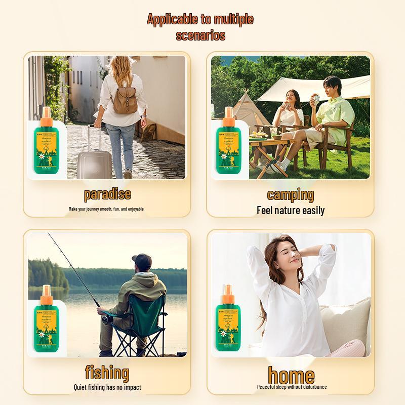 Portable Outdoor Summer Mosquito Repellent Spray - Household Insect Bite Prevention Liquid with Flower Dew