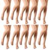 Luxurious 1/5/10 Pairs Women's Silk Sheer Thin Knee Length Socks with Reinforced Toe Invisible Over the Calf Long Socks