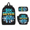 3 Peças 67 Seis Sete 6-7 Italian Brainrot Conjunto de Mochilas Escolares para Meninas Meninos Estojos Mochilas Conjuntos com Lancheira Para Mochila do Dia