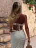 Luxury Beachwear Ruched Bandeau Swimsuit Strapless Three-Piece Set White Bubble Bikini Set White High Slit Maxi Skirt Swimsuit K264