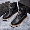 Extra velká pánská obuv 2025 jaro a podzim nové retro Martensky americké kotníkové boty outdoorové pracovní boty