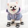 4Pcs Warm Winter Dog Shoes Plush Pet Snow Boots Fashion Cats Puppy Socks  for Small Medium Dog