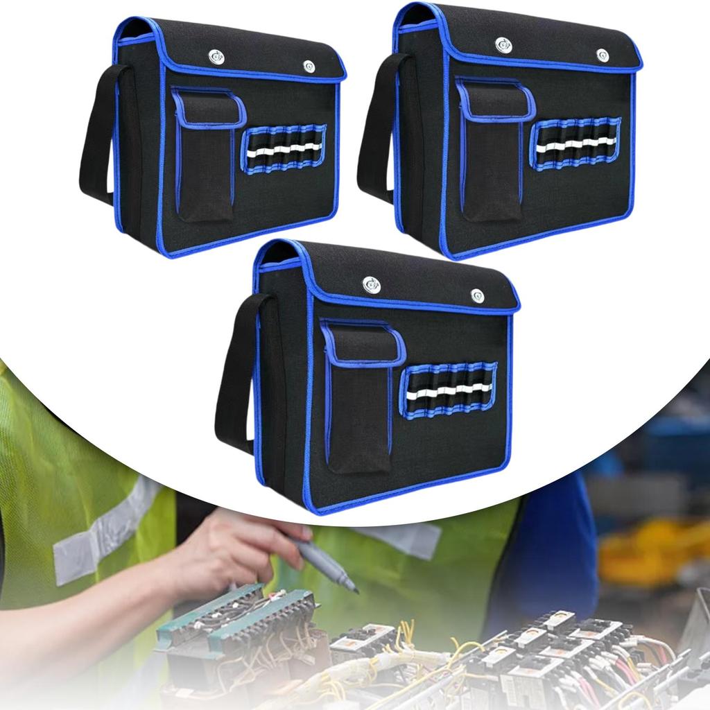 Canvas Tool Bag Large Capacity Heavy Duty Tool Organizer Bag for Welders