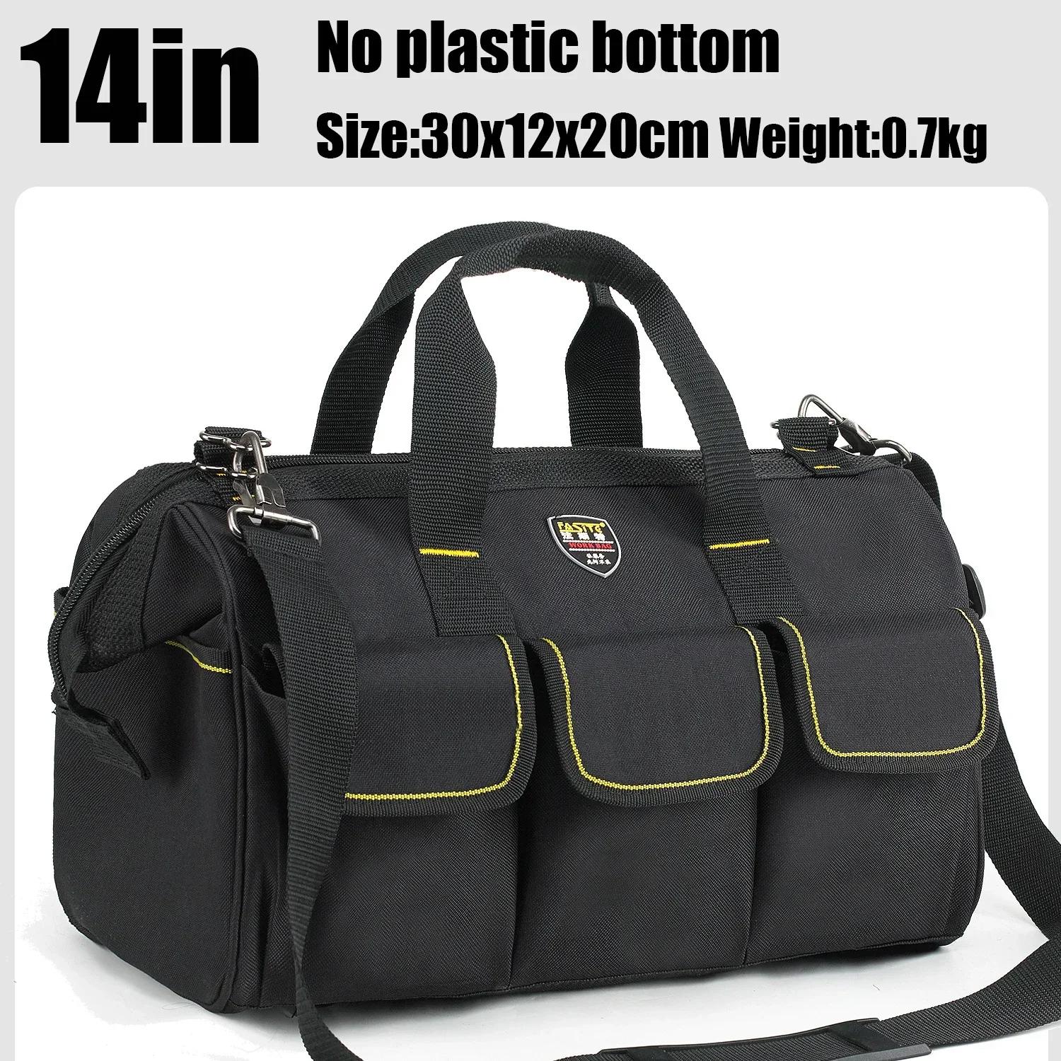 Oxford Cloth Electrician Multi Pockets Waterproof Storage Work Bag Tools Organizer Multi-Function Heavy Duty Canvas Tool Bag