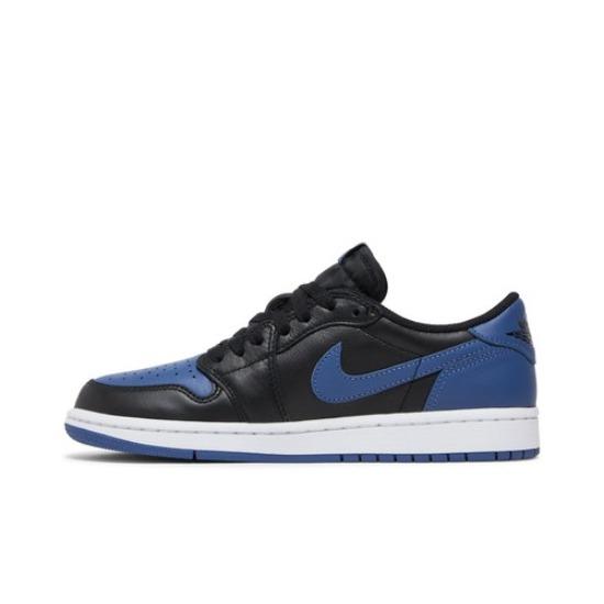 

Женские кроссовки Air Jordan 1 Retro с низким верхом OG Mystic Navy Black Blue CZ0775-041 EU 37.5 белый/чёрный