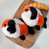 Cartoon Plush Fish Keychain Soft Key Ring Cute Fish Doll Keychain  Backpack Key Decor