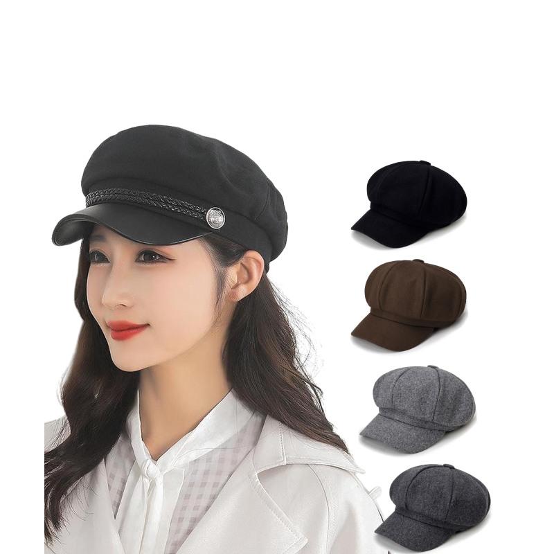 

Кепки газетчика для женщин, дамские теплые шерстяные козырьки, берет, мягкая, для улицы, винтажная кепка таксиста на весну