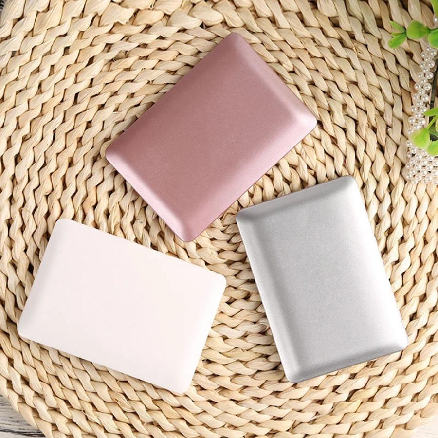 High Quality Mini Makeup Mirror Notebook Macbook Silver White Cosmetic Mirror New Design Portable Makeup Mirror Compact Mirror