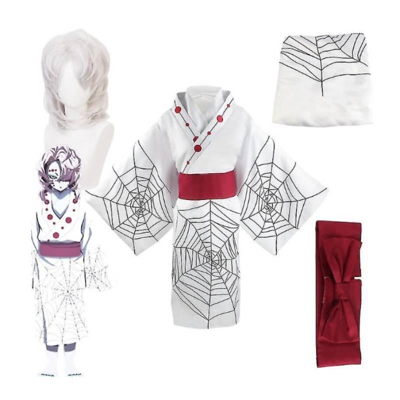 Demon Slayer Kimetsu No Yaiba Rui Cosplay Kostuum Met Modaal Fiber Voor Anime Conventies En Feesten