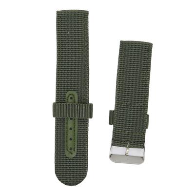 Correa de reloj de lona de 22 mm Lona de liberación rápida Correa de reloj de repuesto para hombres y mujeres Verde
