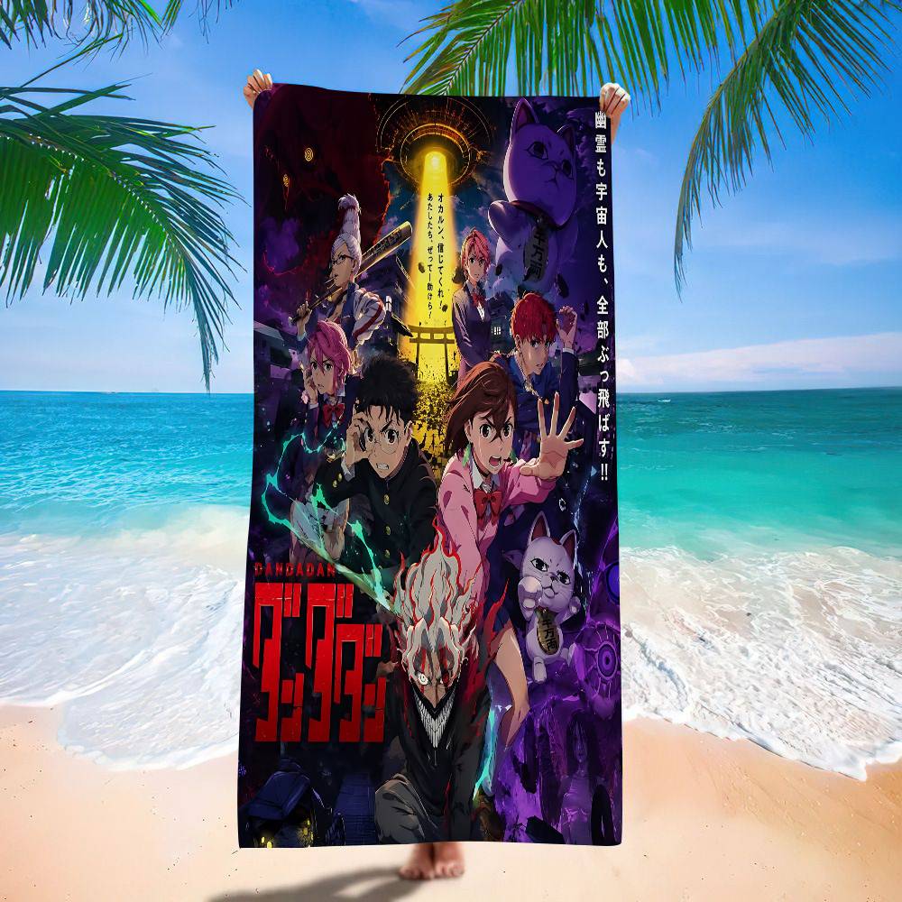 Classic Anime D-DandadanS Microfiber Blanket Quick Drying Beach Towels Oversized Printing Super Absorbent Pool Towel Blanket