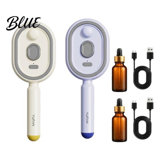 Retractable Steam Comb 1/2Pcs Electric Spray Air Cushion Brush USB Rechargeable Misting Massage 2-In-1 Brush Anti-Frizz Self-Cleaning for Dry Damaged