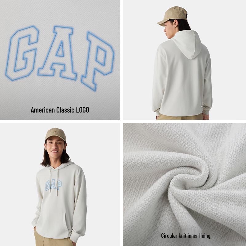 Gap Unisex Logo Drawstring Hooded Sweatshirt