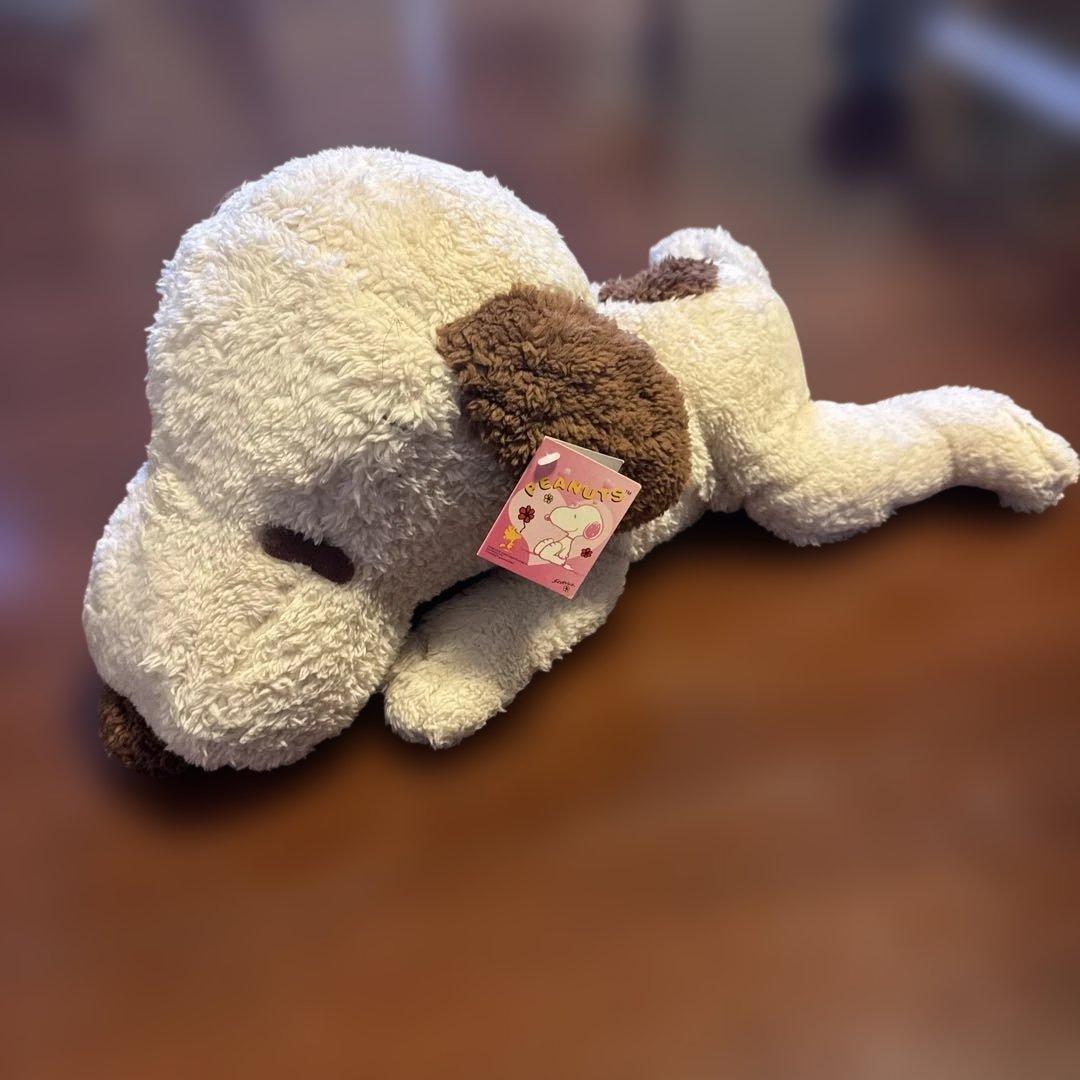 Snoopy ribbon sepia color approx. 45cm stuffed toy sunsail