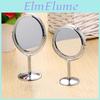 Makeup Rotating Mirror 360 Magnification Professional Desktop Cosmetic Metal Mirror Double Sided Magnifier Swivel Desktop Makeup