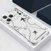 Airplane Snow Mountain Landscape Pattern Case For iPhone 17 Pro Max Coque iPhone 16 15 14 13 Pro Max 11 Shockproof Clear Soft Silicone Cover