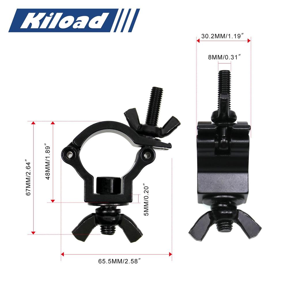 Kiload Scoop Fixed Rear Compatible with Jimny JB64 2 Pieces Holder, Universal, Off-Road, 4WD, Mount, JB74, Black,